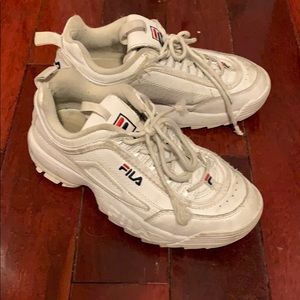 Filas Platform Shoes White Basic